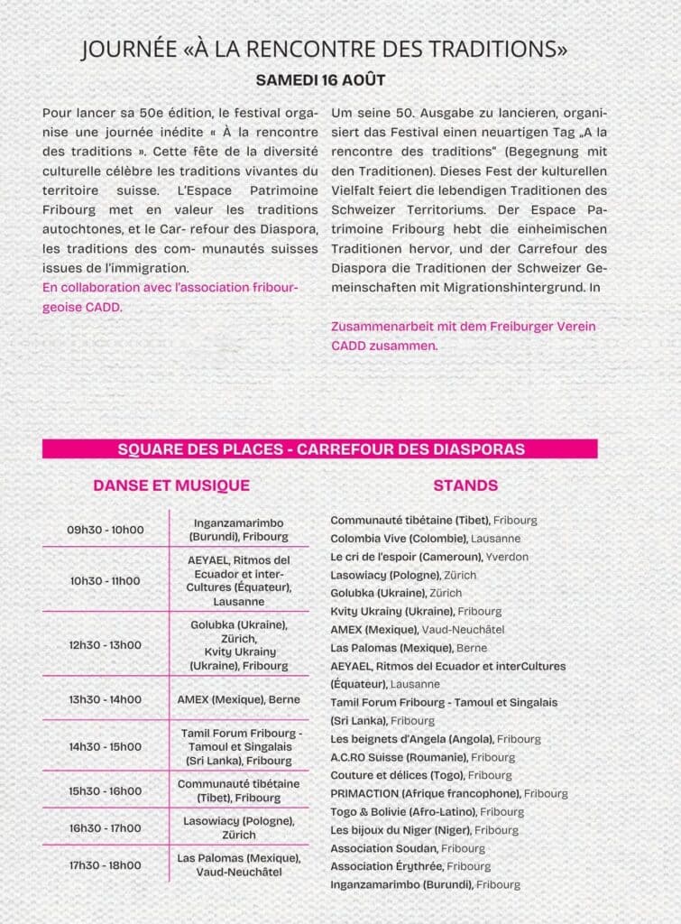 Danza mexicana. AMEX VD-NE participa en los Encuentros Folclóricos de Friburgo.